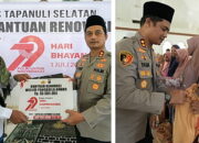 Dalam Rangka HUT Bhayangkara, Polres Tapsel Laksanakan Bedah Rumah
