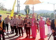 Kapolres Tapsel Baru Disambut dengan Acara Adat Angkola