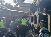 Truk Tronton Blong Rem, Akibatkan Tabrakan Beruntun di Jalinsum Padangsidimpuan-Batangtoru