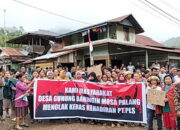 Masyarakat Dua Desa di Tapsel Demo Menolak Pengoperasian PT PLS