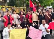 Aliansi GMNI Padangsidimpuan Unjuk Rasa