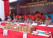 Puluhan Pelaku Ditangkap, Poldasu dan 3 Kapolres Pamerkan Tangkapan di Tebingtinggi