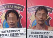 Curi Walet, Polres Tebingtinggi Tangkap 2 Pria Dewasa
